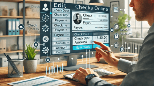 Edit checks in QuickBooks Online